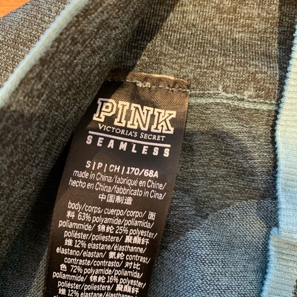 Victorias Secret PINK Seamless Leggings Teal Blue NWOT - Picture 6 of 6